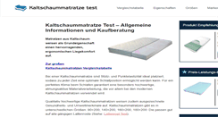 Desktop Screenshot of kaltschaummatratzetest.net